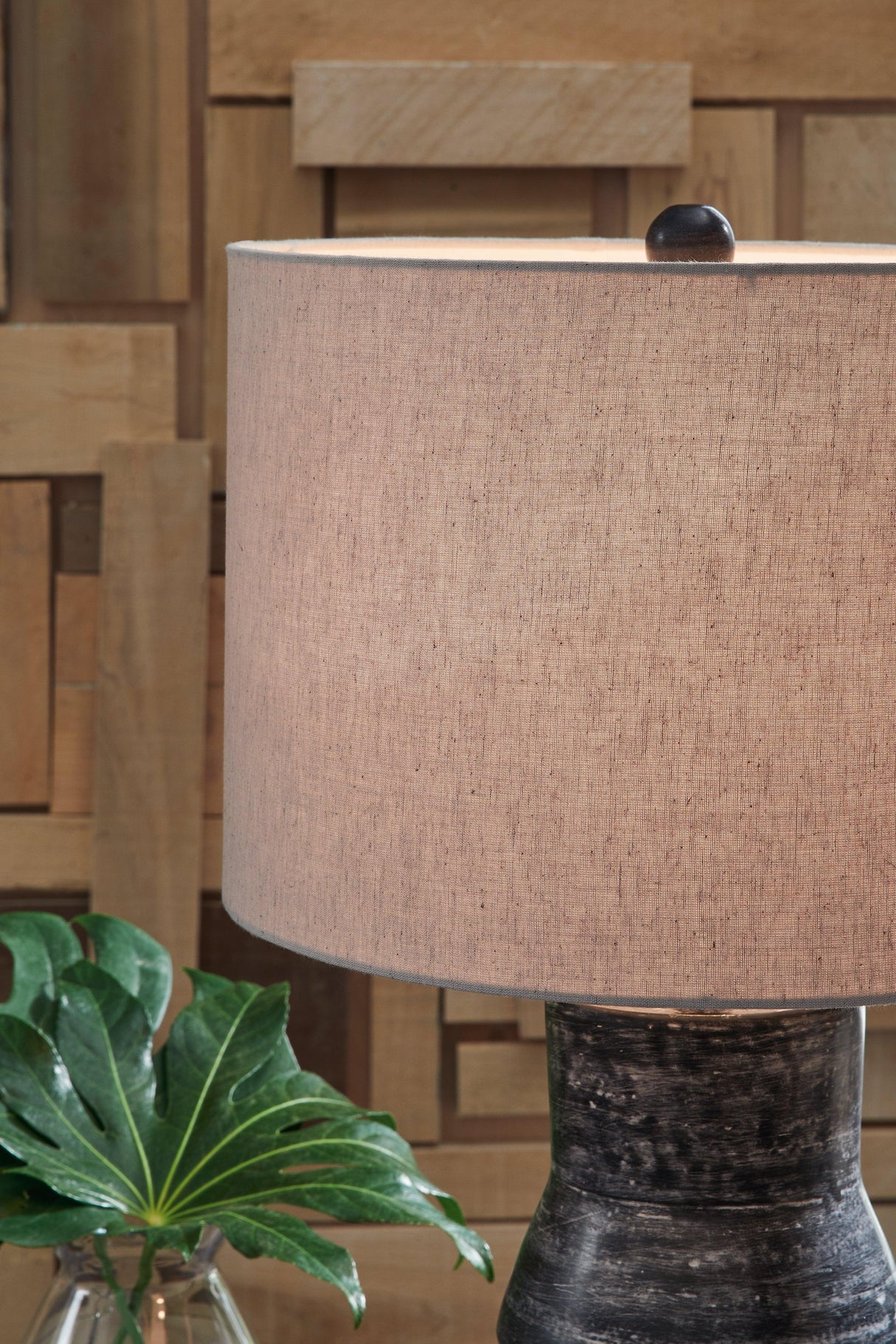Kerbert Distressed Black Table Lamp by Ashley at Eve Furniture