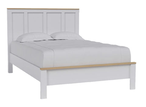 Kerisden White/Brown Full Panel Complete Bed Frame by Ashley at Eve Furniture