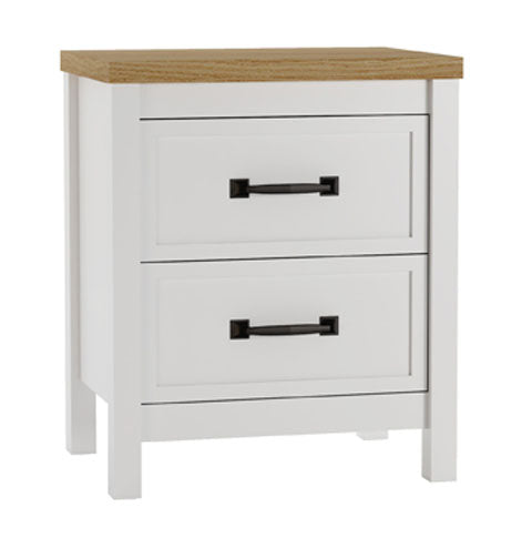 Kerisden White/Brown Nightstand by Ashley at Eve Furniture
