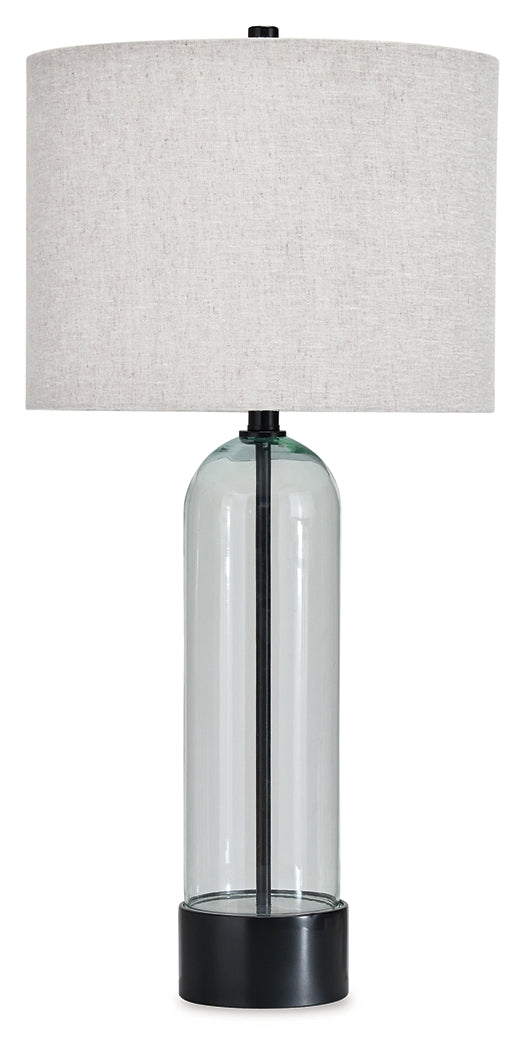 Kerrbrook Clear/Black Table Lamp by Ashley at Eve Furniture