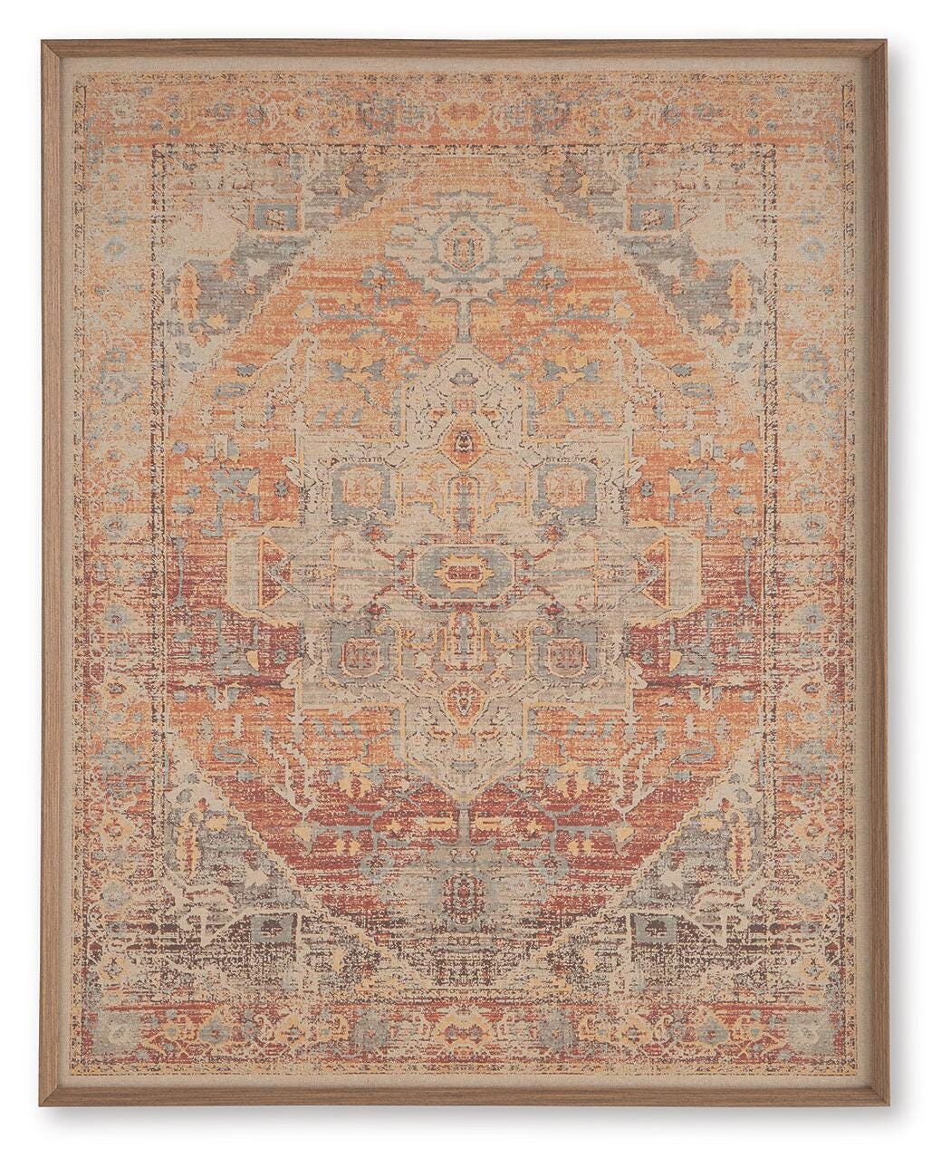 Kerrickson Red/Orange/Blue Wall Art by Ashley at Eve Furniture