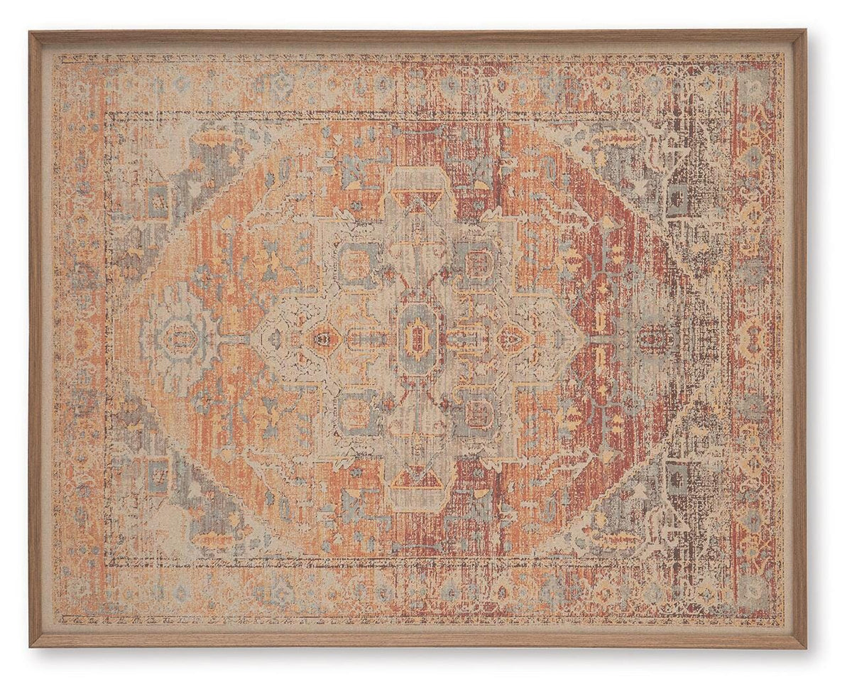 Kerrickson Red/Orange/Blue Wall Art by Ashley at Eve Furniture