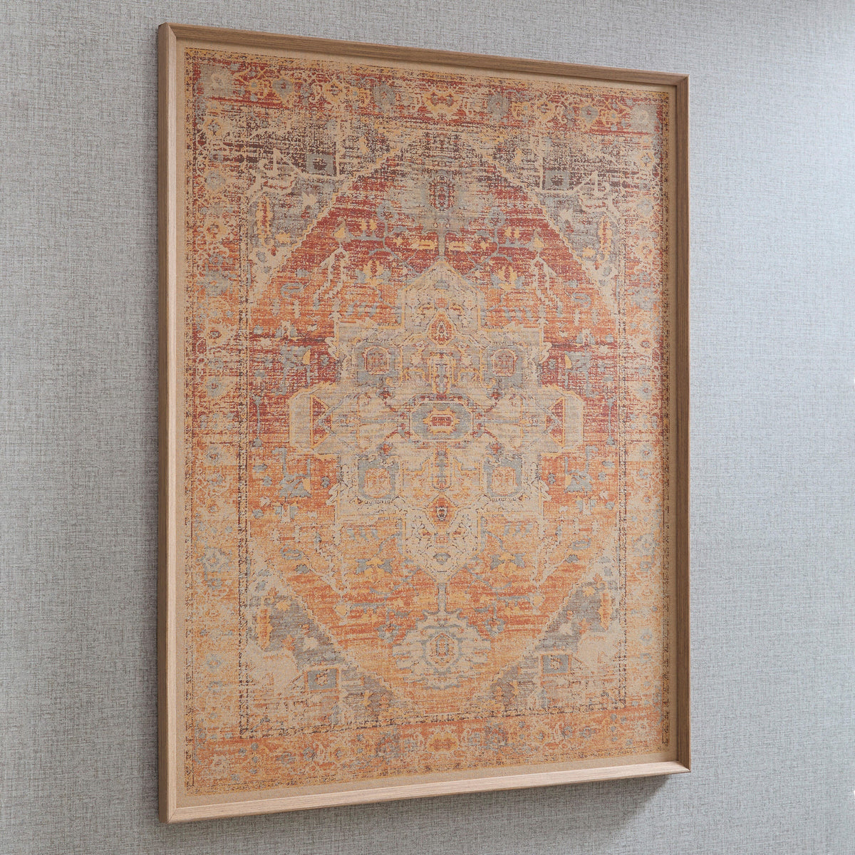 Kerrickson Red/Orange/Blue Wall Art by Ashley at Eve Furniture