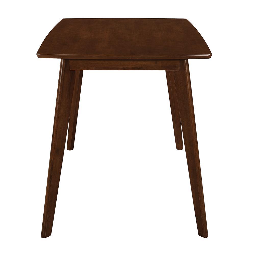 Kersey Chestnut Dining Table with Angled Legs by Coaster at Eve Furniture