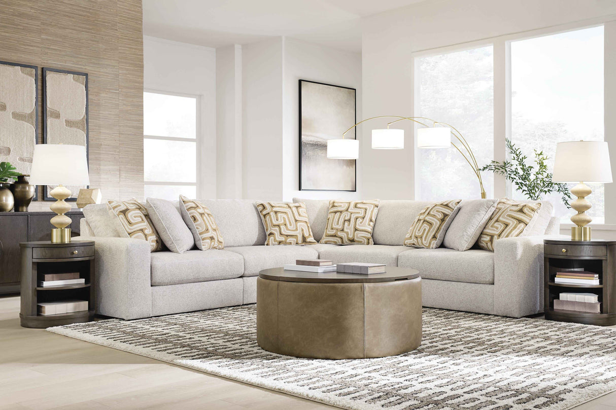 Kestrie Feathered 5-Piece Sectional by Ashley at Eve Furniture