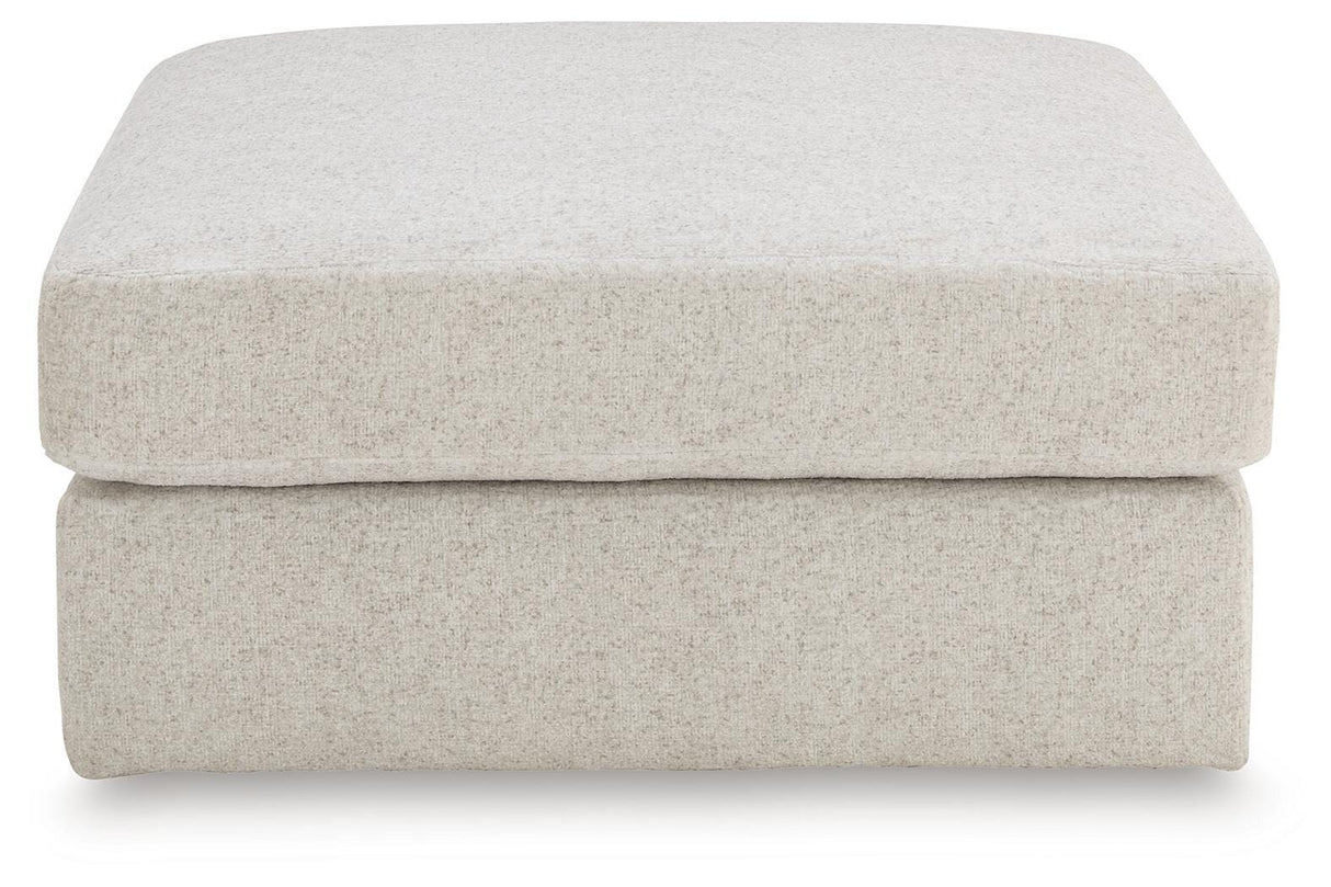 Kestrie Feathered Oversized Accent Ottoman by Ashley at Eve Furniture
