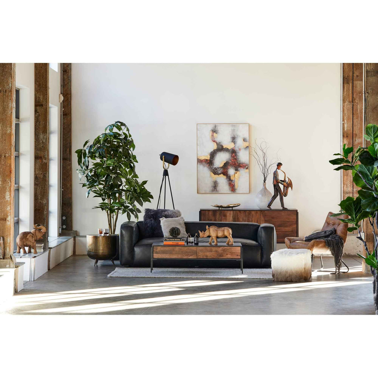 Kettel Brass Accent Table
