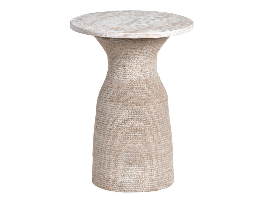 Key Largo Tan/White Accent Table by Crestview at Eve Furniture
