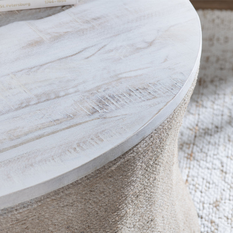 Key Largo Tan/White Cocktail Table by Crestview at Eve Furniture
