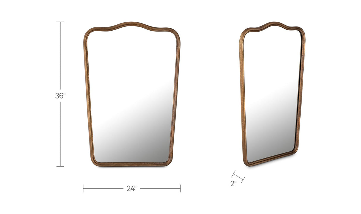 Keyes Mirror Brass by Moe's Home at Eve Furniture