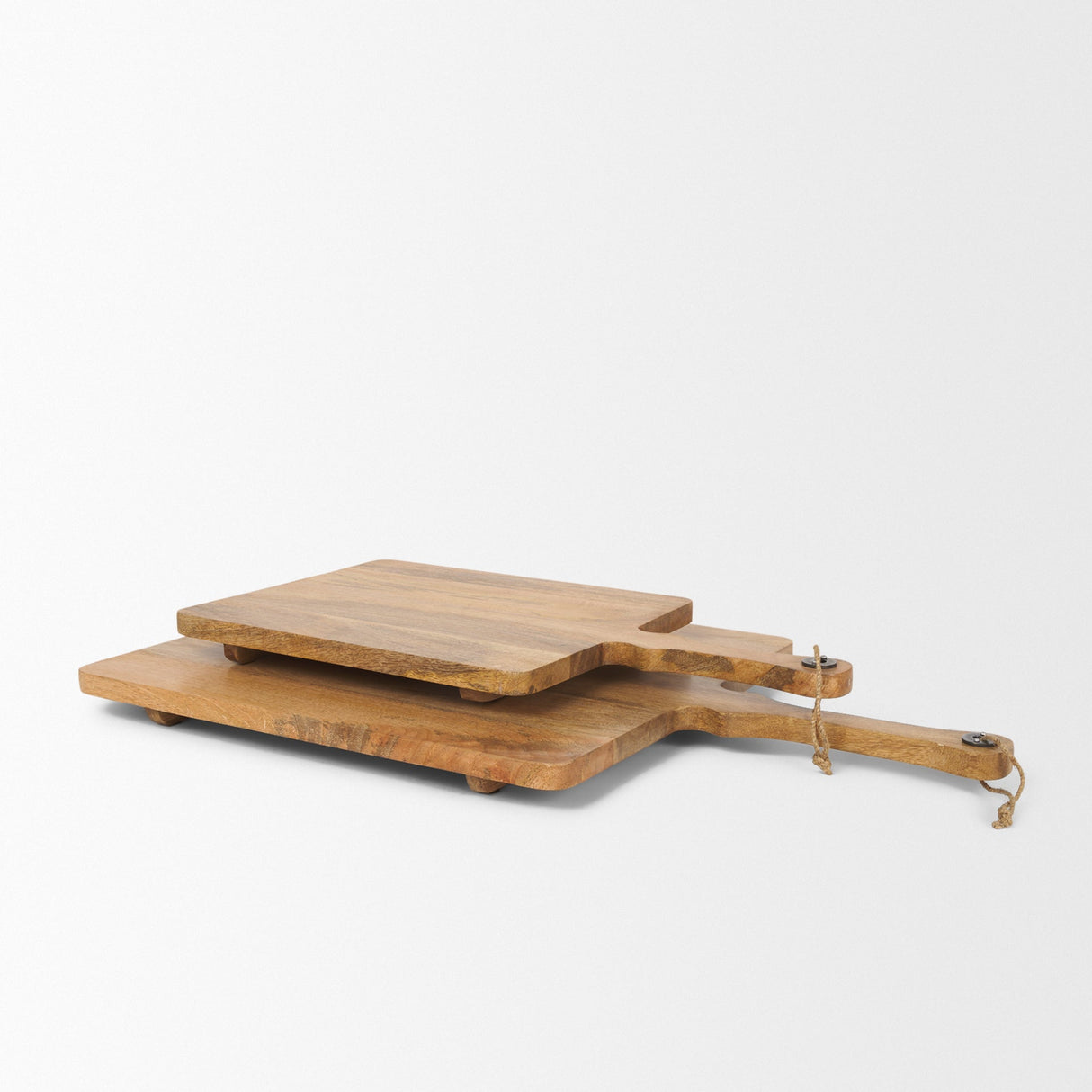 Khana Natural Solid Wood Square Serving Boards by Mercana at Eve Furniture