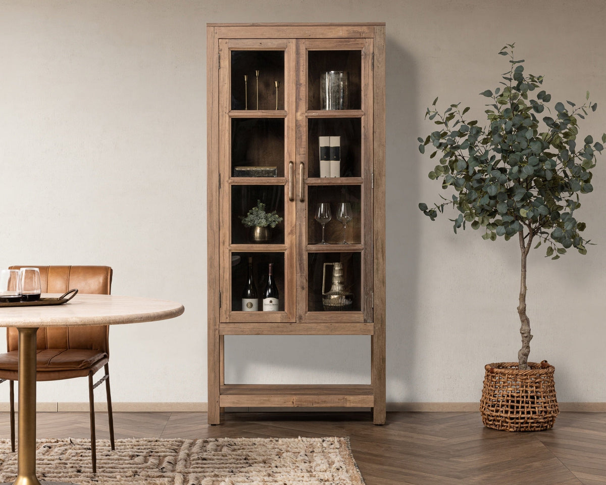 Kharga Tall Display Cabinet by Classic Home at Eve Furniture