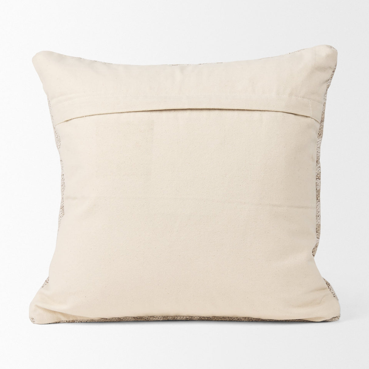 Khloe Cream Square Pillow Cover w/Non-Allergen Filler, Set of 2 by Mercana at Eve Furniture