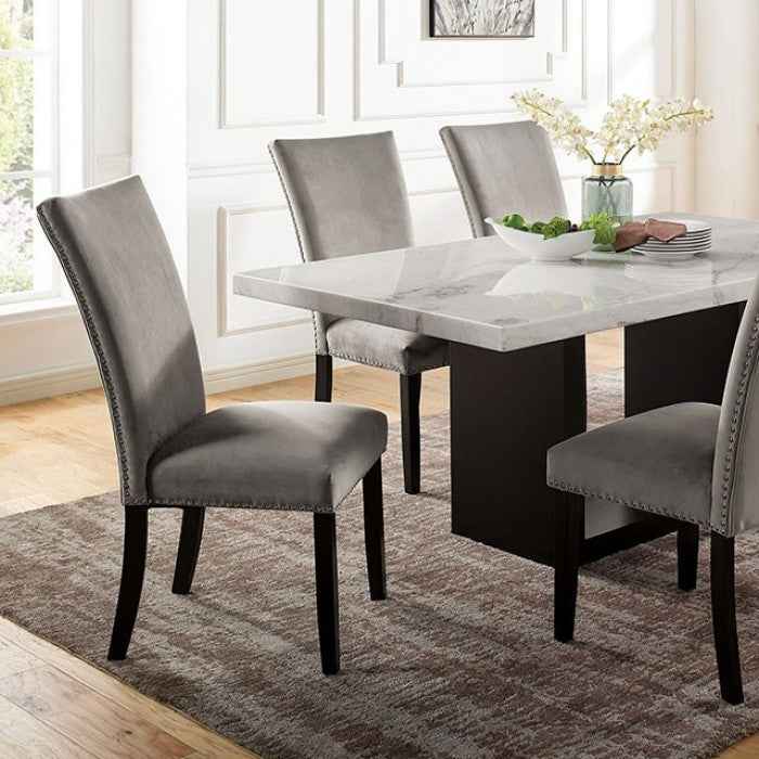 Kian White/Black/Gray 7-Piece Dining Room Set