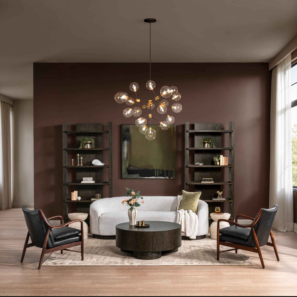 Kiannah Accent Chair - Jet Black by Classic Home at Eve Furniture