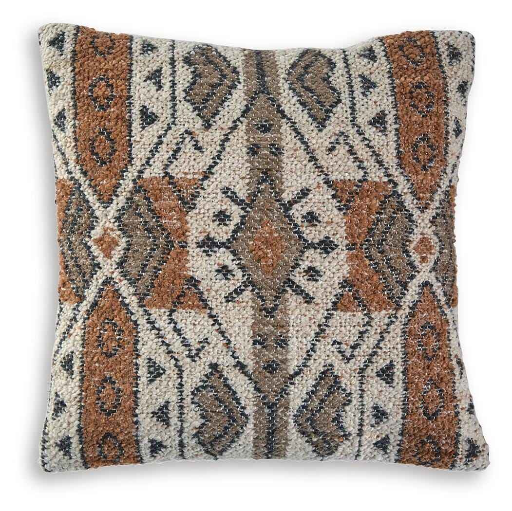 Kierenworth Sienna/Ivory/Black Pillow by Ashley at Eve Furniture