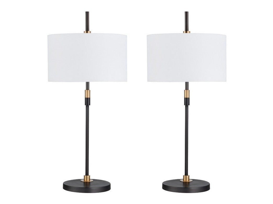 Kiernan Black Table Lamp (Set of 2) by Crestview at Eve Furniture