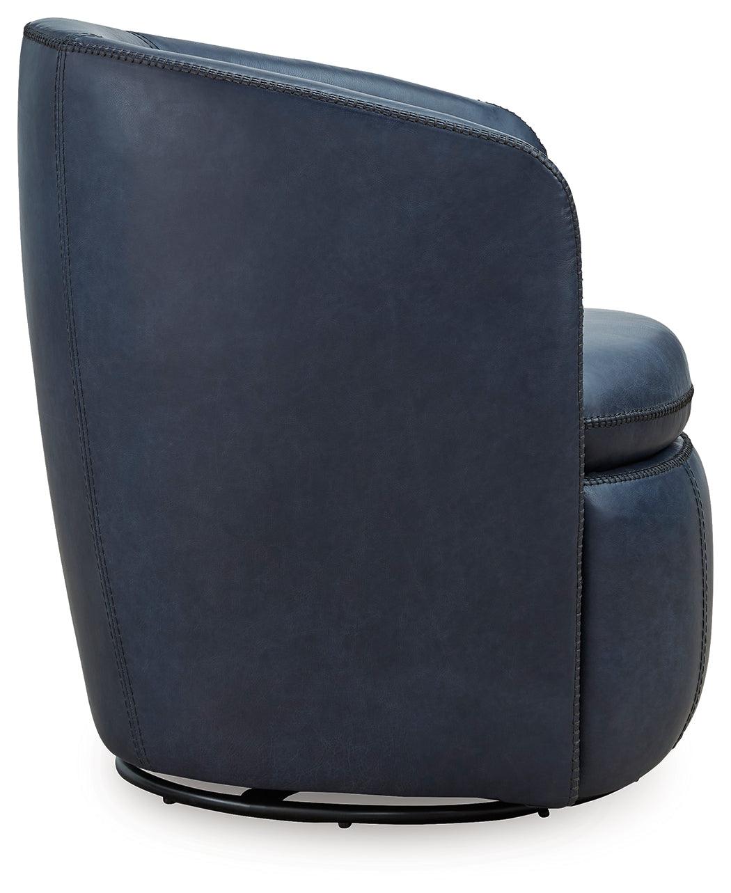 Kierreys Ocean Swivel Chair by Ashley at Eve Furniture