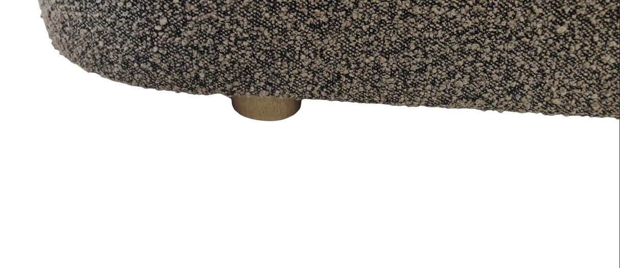 Kiki Upholstered Hinged Storage Bench in Pumpernickel Boucle by Modus Furniture at Eve Furniture