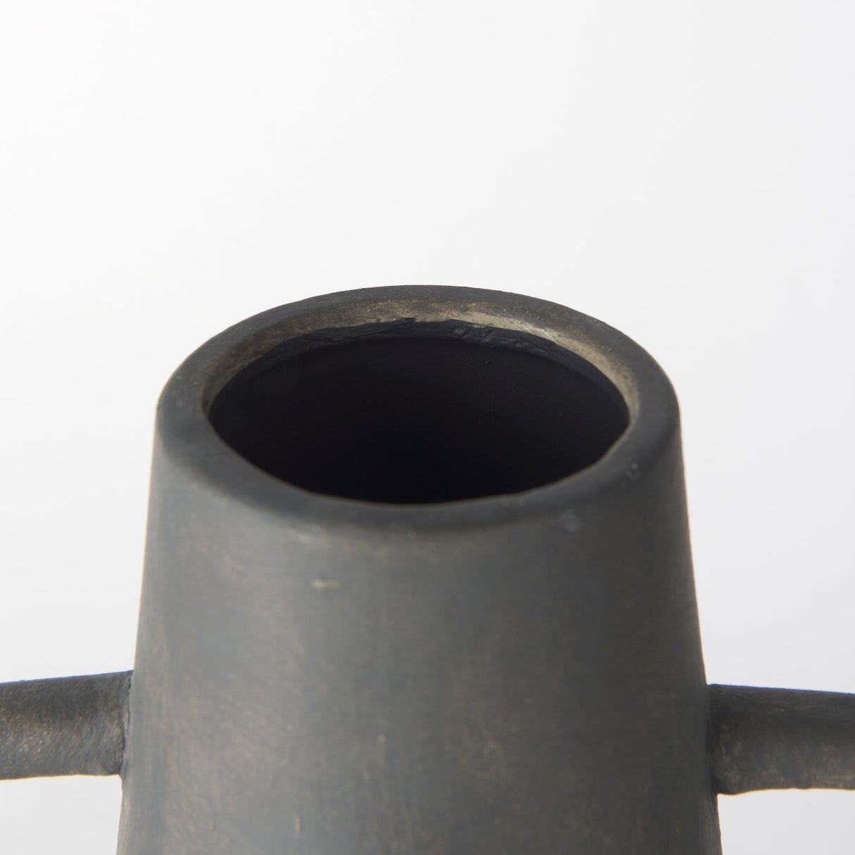 Kilian Tall Matte Brown-Gray Double Ear Vase by Mercana at Eve Furniture