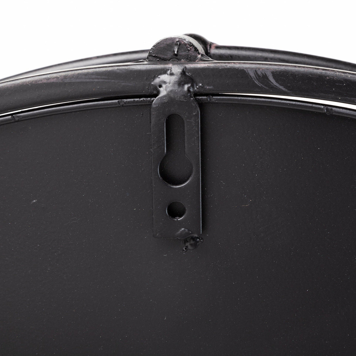 Kimbel 24L x 24W Black Metal Mirrored Base Round Tray by Mercana at Eve Furniture