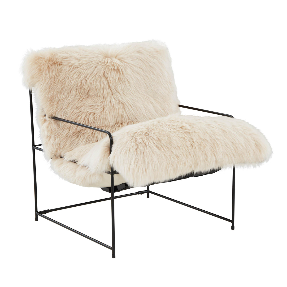 Kimi Genuine Sheepskin Accent Chair by TOV Furniture at Eve Furniture