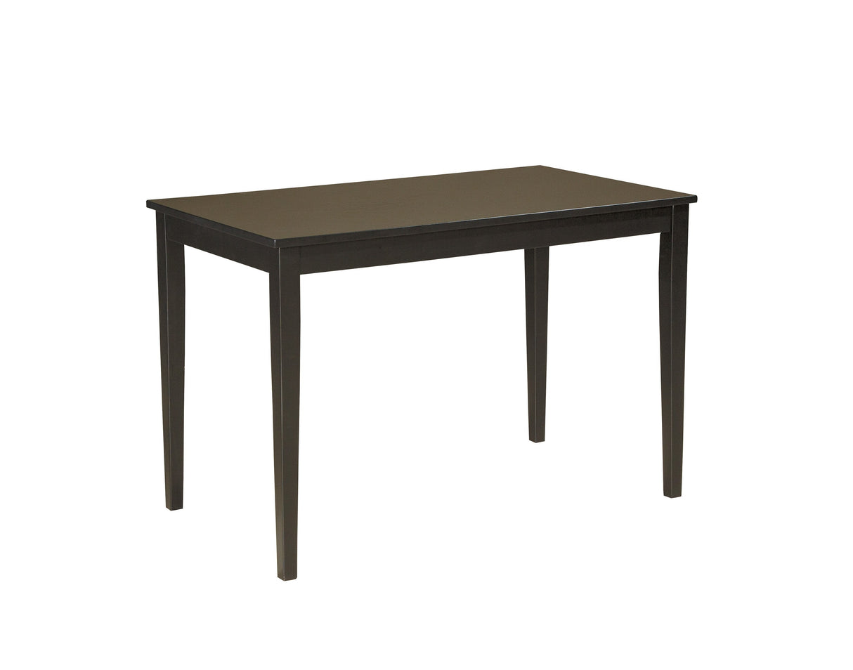 Kimonte Dark Brown Dining Table and 4 Chairs by Ashley at Eve Furniture