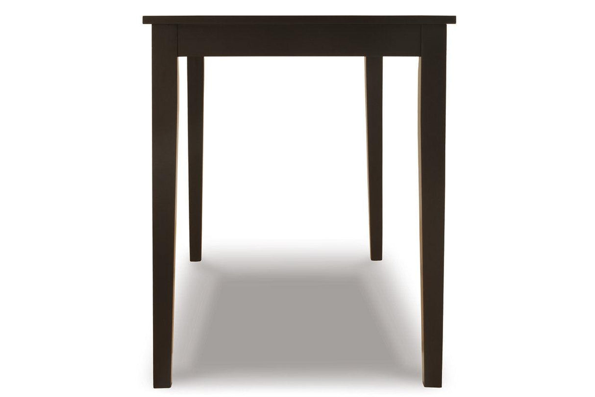 Kimonte Dark Brown Dining Table by Ashley at Eve Furniture