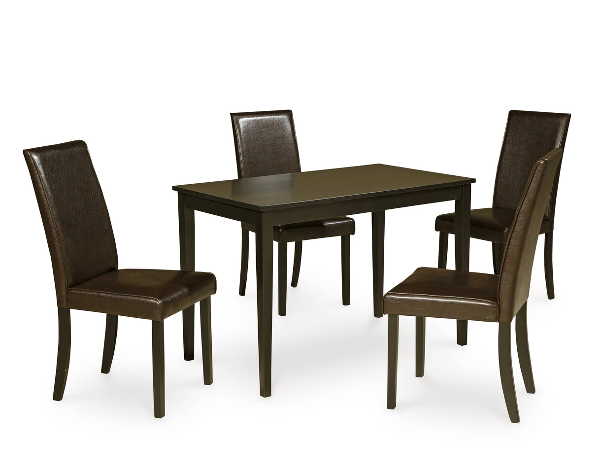 Kimonte Multi Dining Table and 4 Chairs by Ashley at Eve Furniture