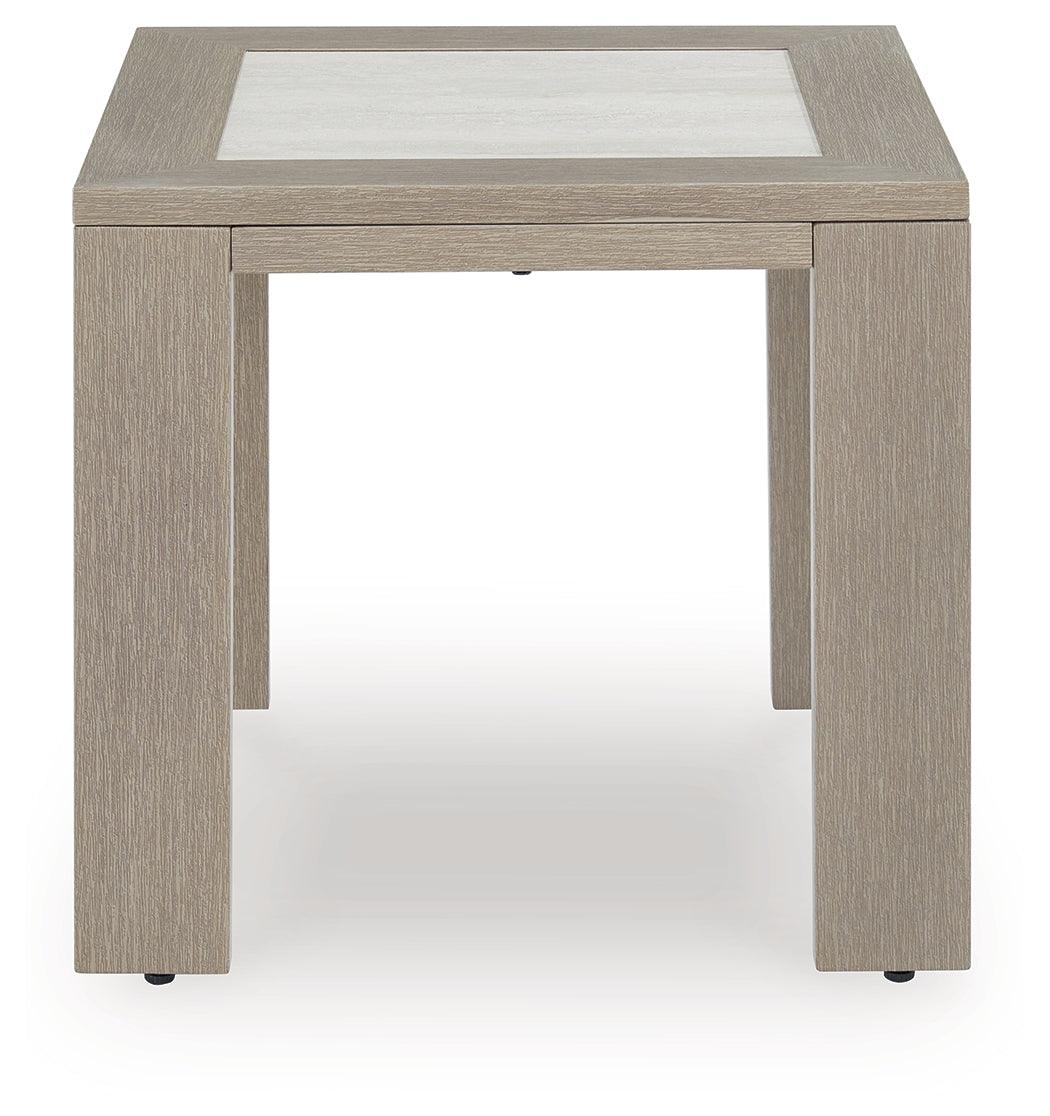 Kimpton Isle Brown Outdoor End Table by Ashley at Eve Furniture