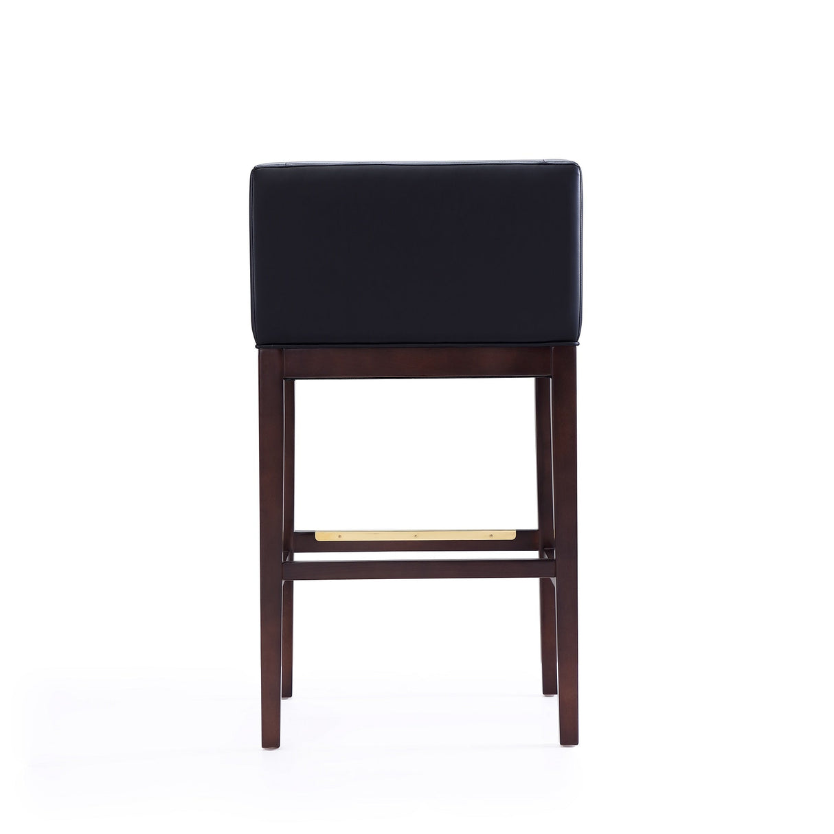 Kingsley Barstool in Black and Dark Walnut (set of 2) by Manhattan Comfort at Eve Furniture