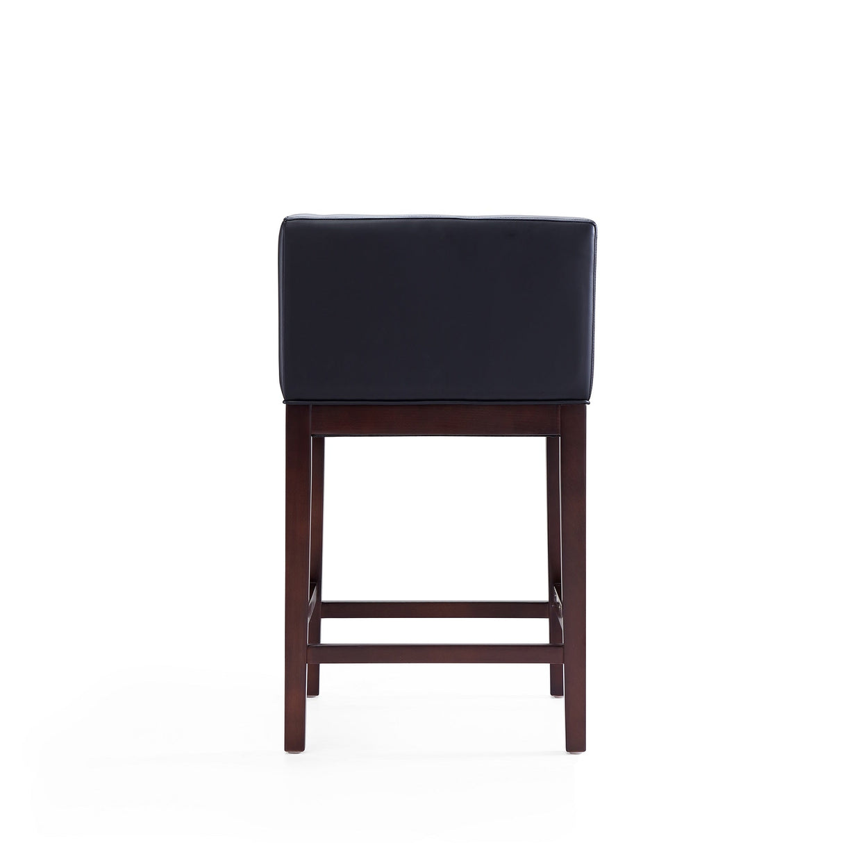 Kingsley Counter Stool in Black and Dark Walnut (set of 3) by Manhattan Comfort at Eve Furniture