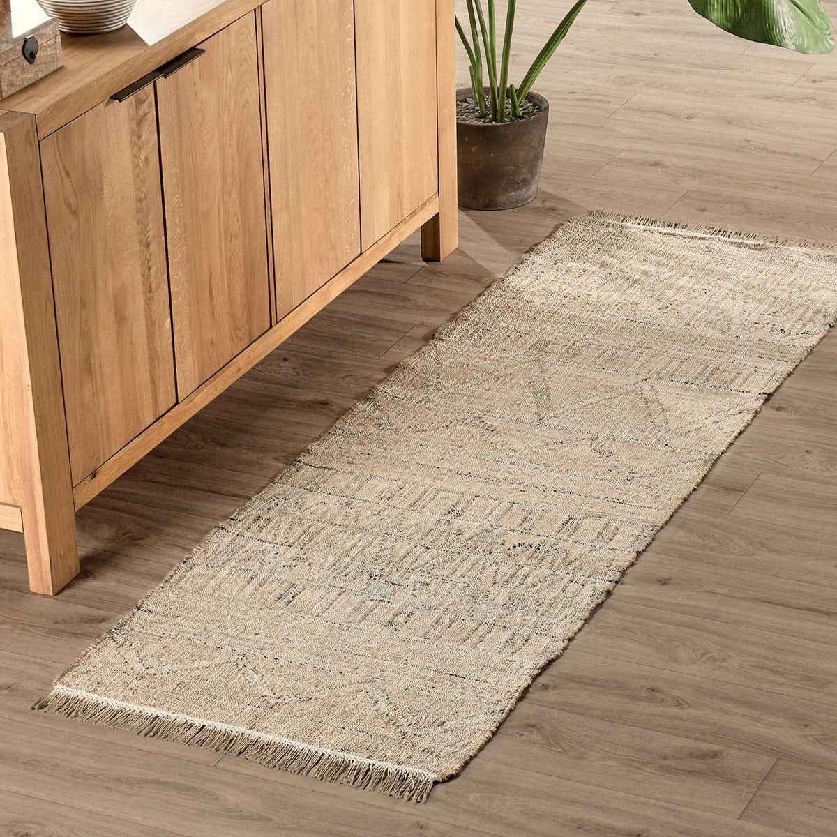 Kingston Natural Distressed Rug by Classic Home at Eve Furniture