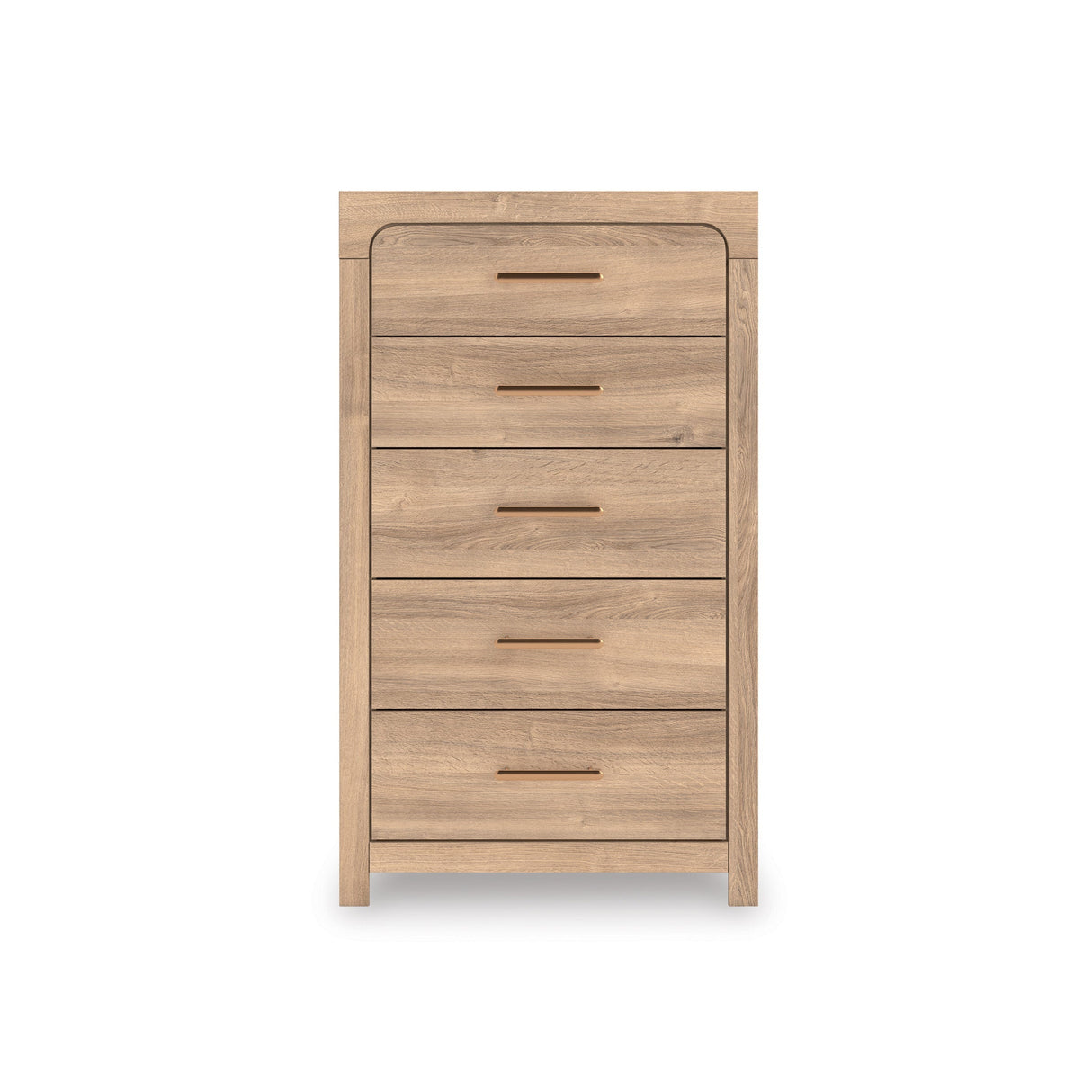 Kinlanni Tan Upholstered Panel Bedroom Set by Ashley at Eve Furniture