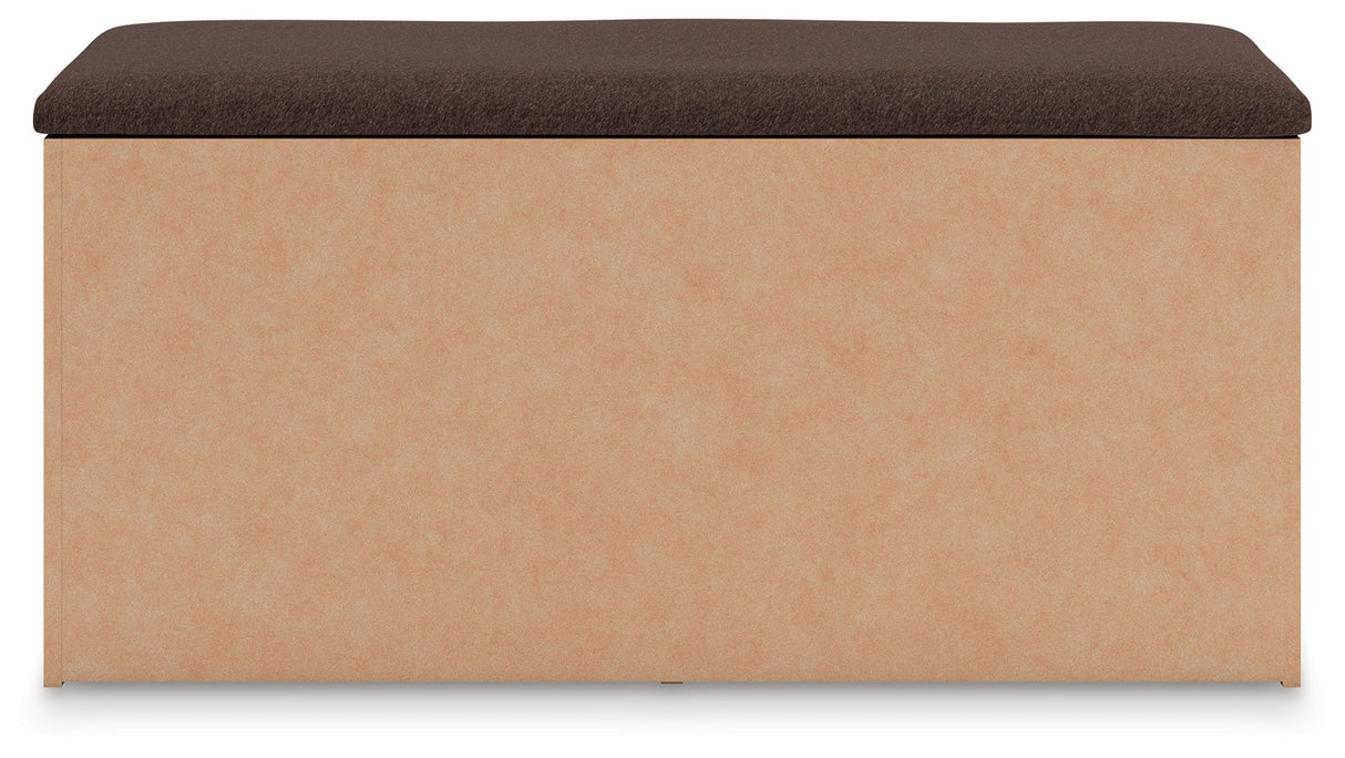 Kinlanni Tan/Brown Bedroom Storage Bench by Ashley at Eve Furniture