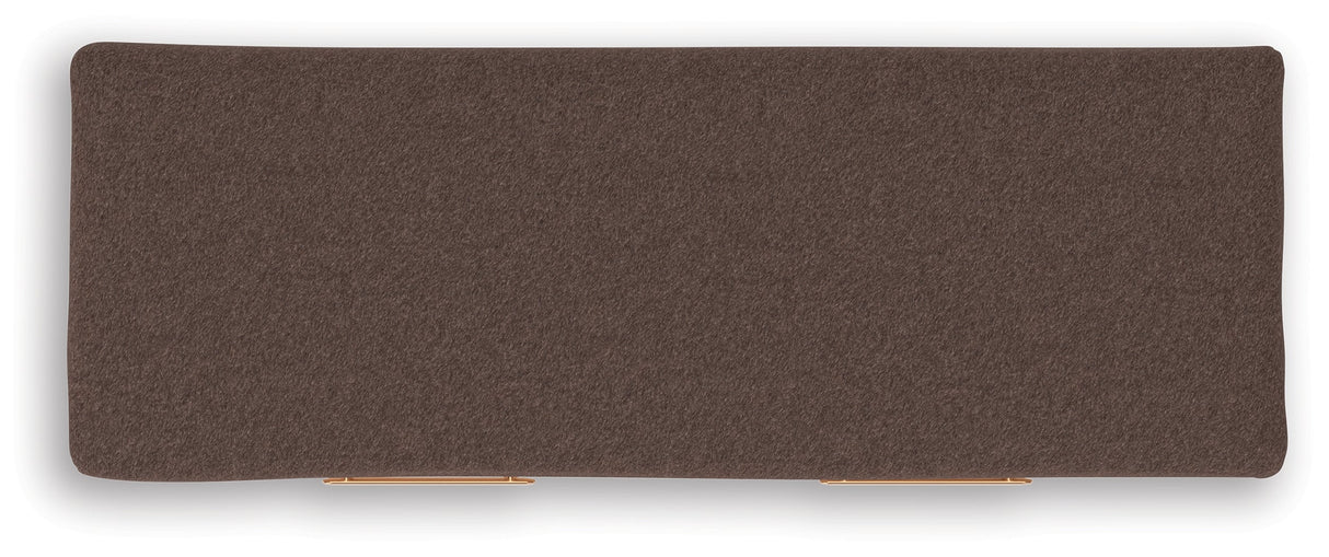 Kinlanni Tan/Brown Bedroom Storage Bench by ASHLEY FURNITURE at Eve Furniture