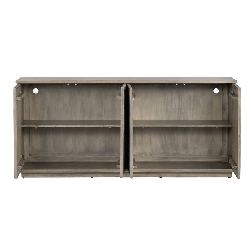 Kinsley Brown Four-Door Sideboard by Crestview at Eve Furniture