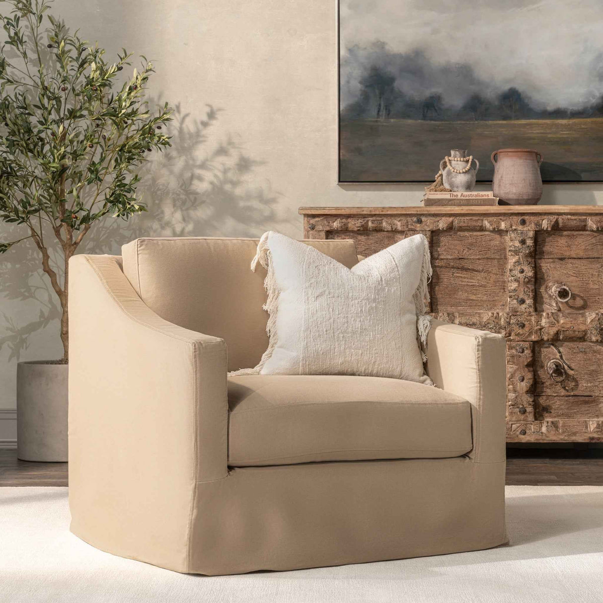 Kipton Swivel Chair by Classic Home at Eve Furniture
