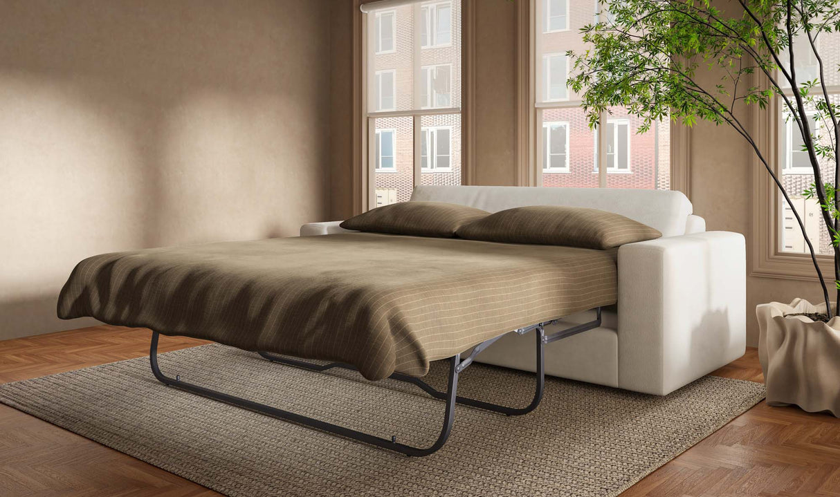 Kiran Sleeper Sofa White by Moe's Home at Eve Furniture