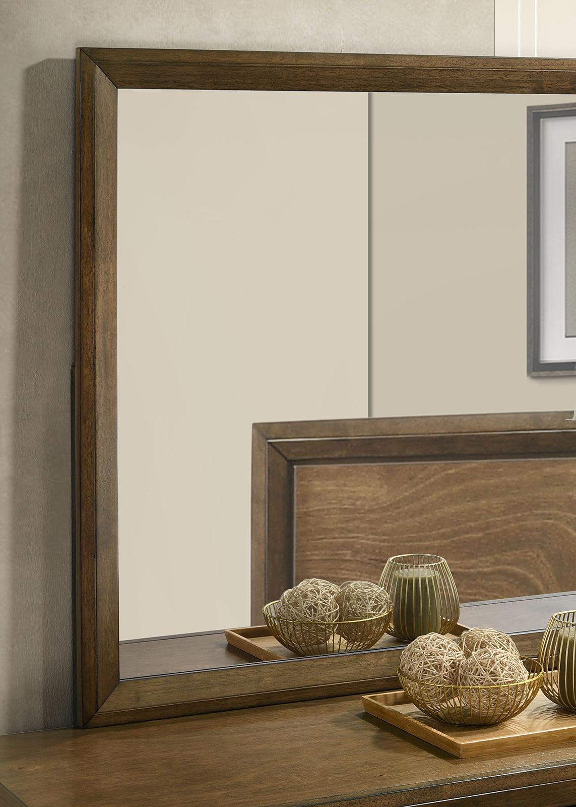 Kirkham Walnut Mirror by Furniture of America at Eve Furniture