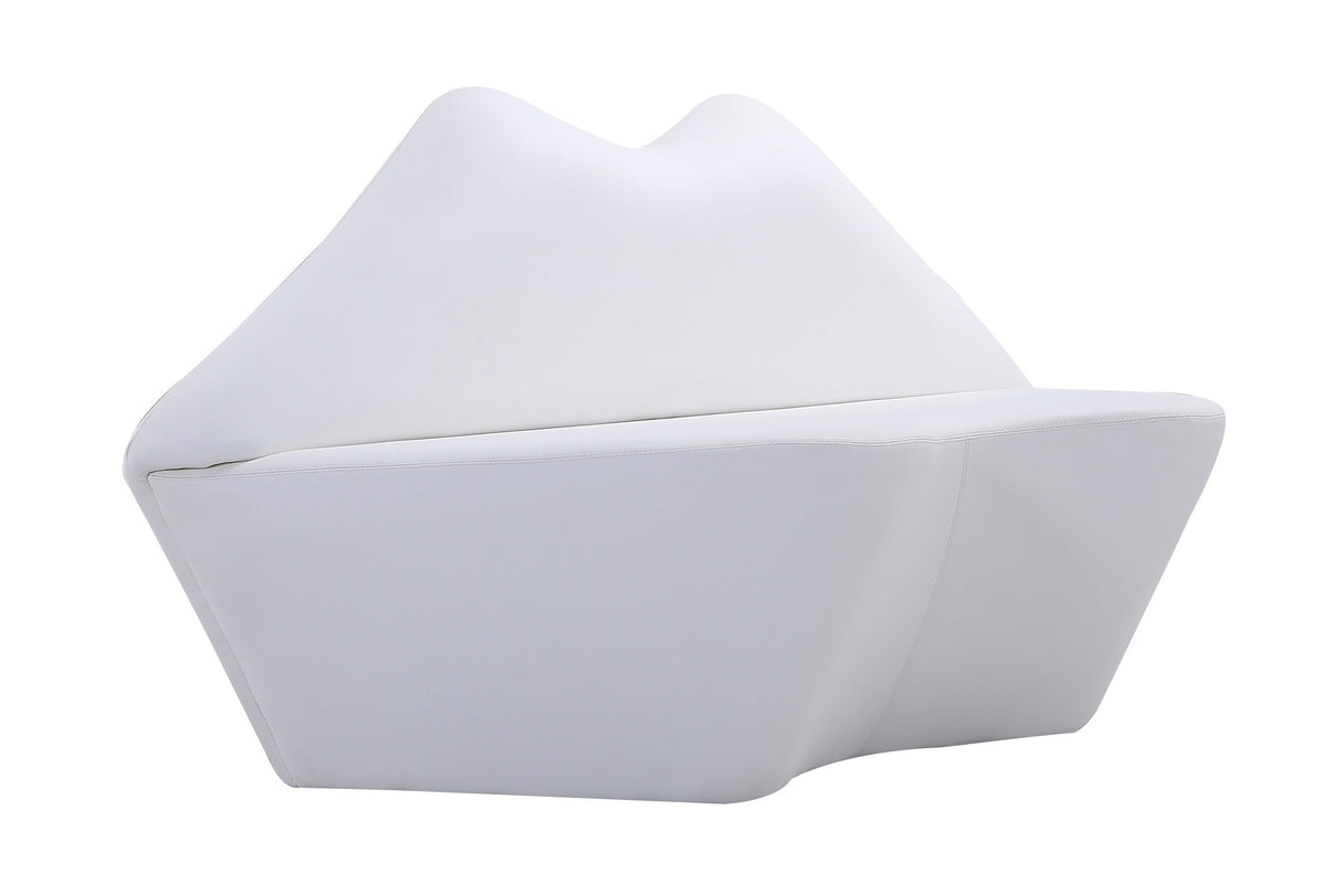 Kiss Loveseat in White by Manhattan Comfort at Eve Furniture