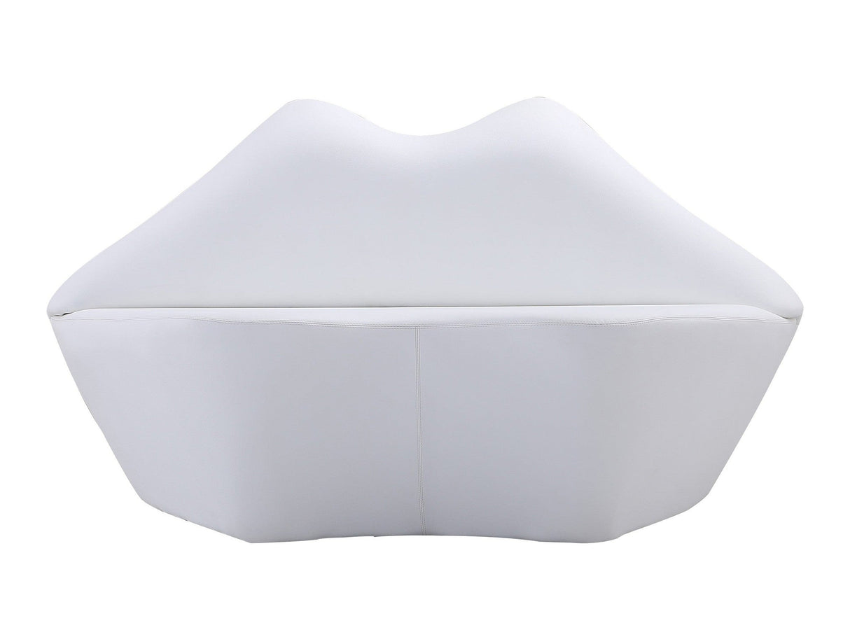Kiss Loveseat in White by Manhattan Comfort at Eve Furniture