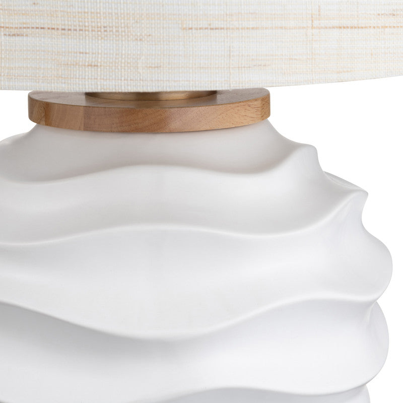Kittredge White/Tan Table Lamp by Crestview at Eve Furniture