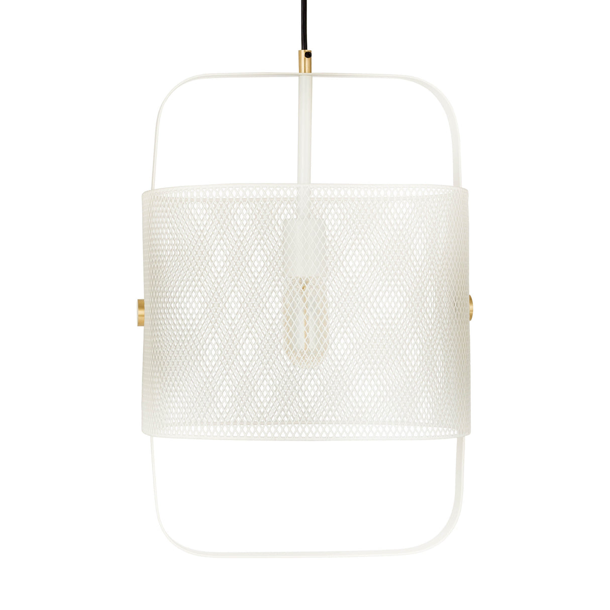 Klaus White Metal Pendant Lamp by TOV Furniture at Eve Furniture