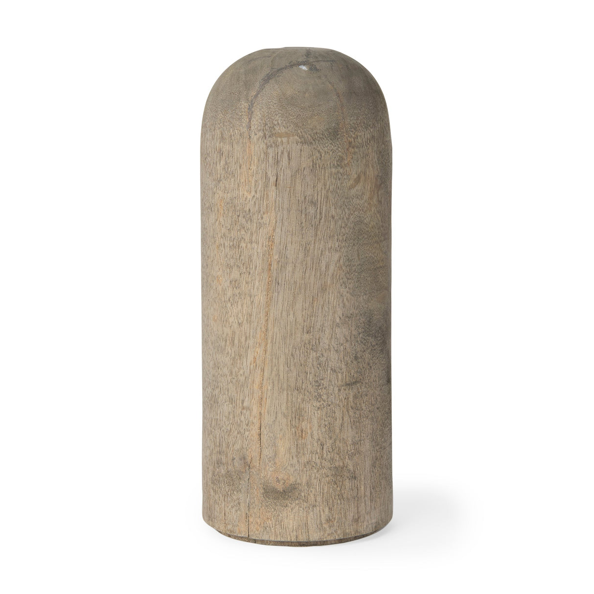 Knox Large Gray-Wash Wood Decorative Object by Mercana at Eve Furniture