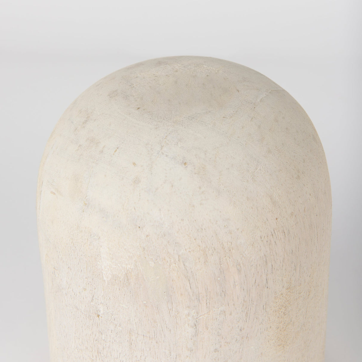 Knox Short White-Wash Wood Decorative Object by Mercana at Eve Furniture