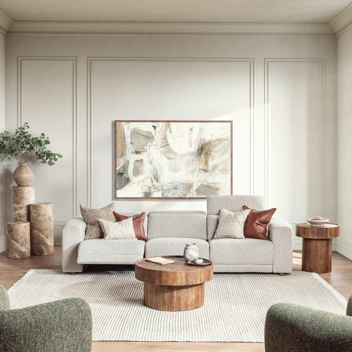 Knoxville Gray 3pc Sectional by Classic Home at Eve Furniture