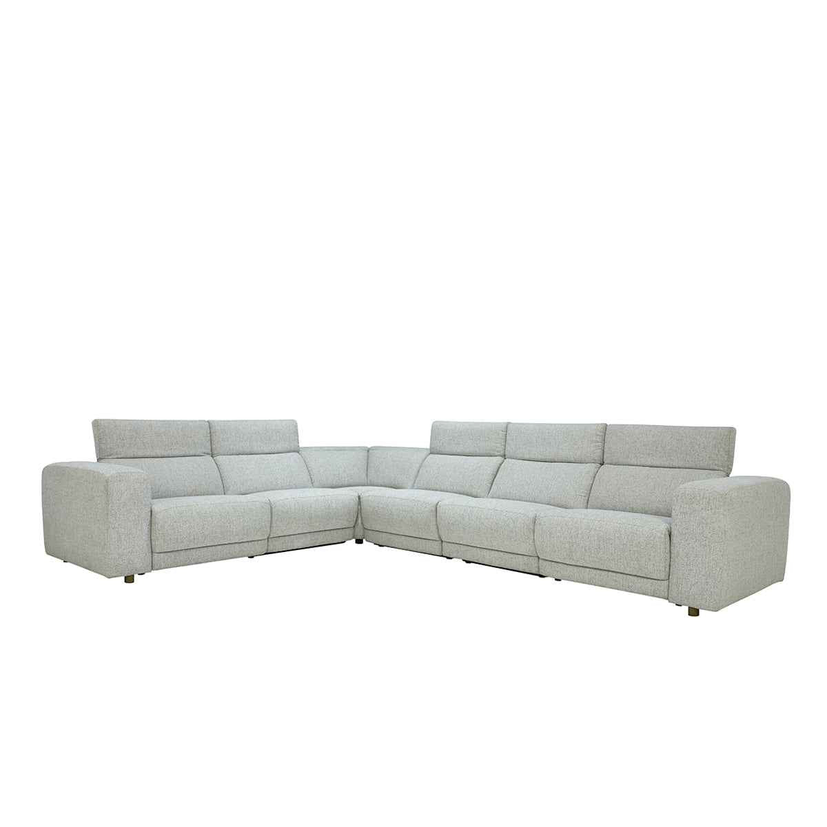 Knoxville Gray 6 Piece Power Recliner Sectional by Classic Home at Eve Furniture