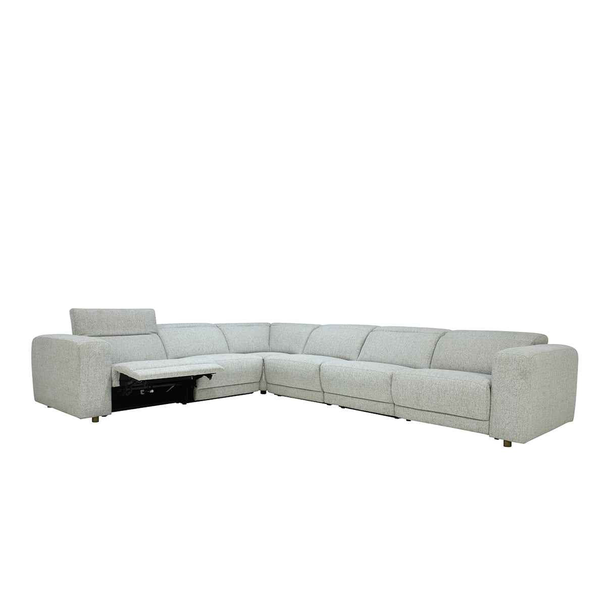 Knoxville Gray 6 Piece Power Recliner Sectional by Classic Home at Eve Furniture