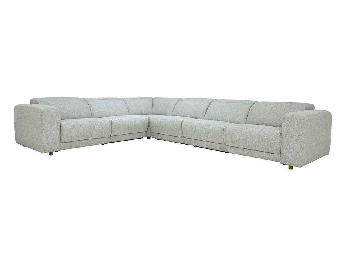 Knoxville Gray 6 Piece Power Recliner Sectional by Classic Home at Eve Furniture